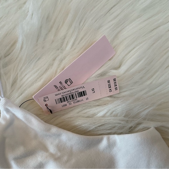 Victoria’s Secret Cotton Tank Top - NWT - Size Large - White - Picture 5 of 9